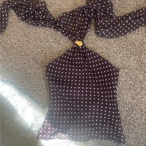 Polka Dot Halter Top